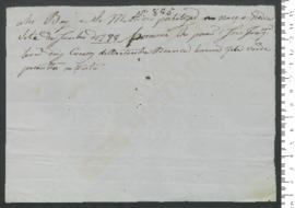 Sinal de José Joaquim, criança exposta n.º 845 de 1798