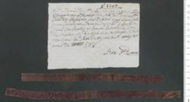 Sinal de Carolina Severa da Piedade, criança exposta n.º 1369 de 1806
