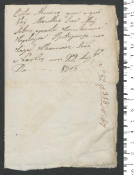 Sinal de João, criança exposta n.º 47 de 1809