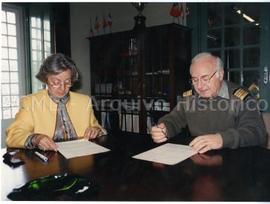 [Retrato de grupo no âmbito da assinatura do protocolo de cooperação entre a Misericórdia de Lisb...