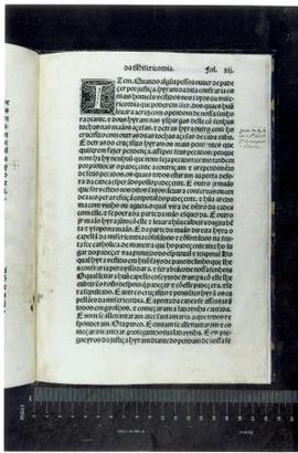 [Pormenor do fólio n.º 12 da edição impressa do Compromisso da Confraria da Misericórdia em 1516]