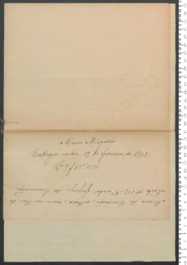 Processo de entrega de Mário Miguéis, criança exposta n.º 12 de 1912