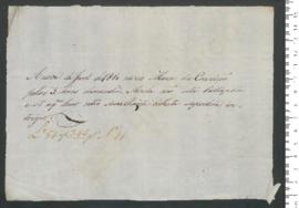 Sinal de Maria da Conceição, criança exposta n.º 41 de 1810