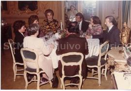 [Retrato de grupo de médicos da Santa Casa, em confraternização, no Grémio Literário de Lisboa]
