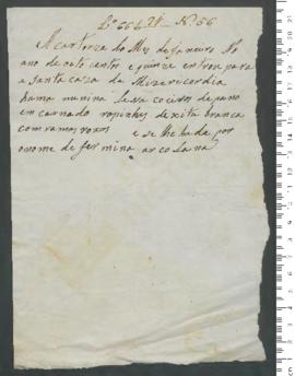 Sinal de Firmina Herculana, criança exposta n.º 56 de 1815