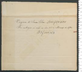 Processo de entrega de Virgínia de Sousa da Silva, criança exposta, matriculada n.º 24 de 1920