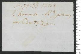 Sinal de Maria Gertrudes, criança exposta n.º 128 de 1790