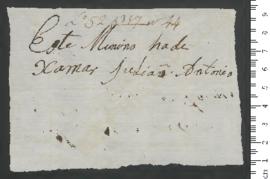 Sinal de Julião António, criança exposta n.º 44 de 1809