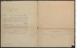 Processo de entrega de Amália Penalva, criança exposta n.º 101 de 1912