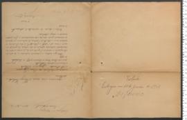 Processo de entrega de Violante, criança exposta n.º 209 de 1898