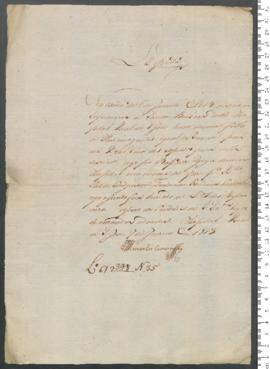 Sinal de José, criança exposta n.º 35 de 1813