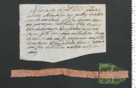 Sinal de Gertrudes, criança exposta n.º 73 de 1810