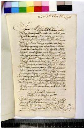 [Pormenor do fólio n.º 1 da certidão de uma verba do testamento de Violante do Canto]