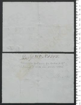 Processo de entrega de Francisca Balbina da Madre de Deus, criança exposta n.º 1515 de 1833