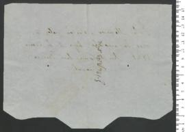 Sinal de Isidoro do Amaral, criança exposta n.º 14 de 1846