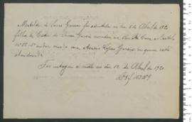 Processo de entrega de Matilde de Sousa Garcia, criança [desamparada, matriculada n.º 5 de 1920]