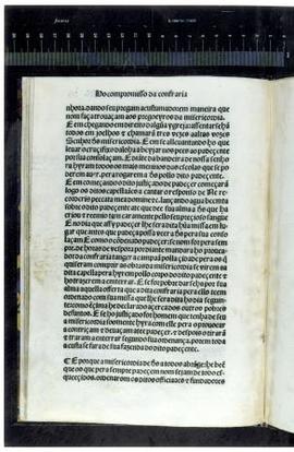 [Pormenor do fólio n.º 12 verso da edição impressa do Compromisso da Confraria da Misericórdia em...