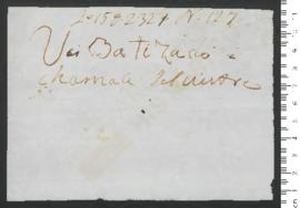 Sinal de Silvestre, criança exposta n.º 127 de 1790