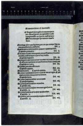 [Pormenor da folha n.º 1 verso da edição impressa do Compromisso da Confraria da Misericórdia em ...