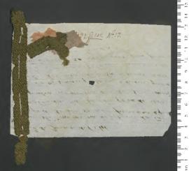 Sinal de Feliciana, criança exposta n.º 17 de 1846