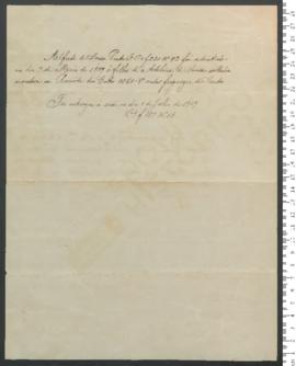 Processo de entrega de Alfredo de Sousa Pinto, criança exposta, matriculada n.º 42 de 1919