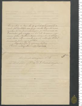 Sinal de Lucinda, criança exposta n.º 5 de 1900