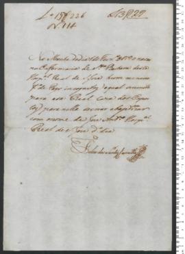 Sinal de José António, criança exposta n.º 114 de 1790