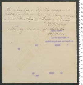 Processo de entrega de Maria Ermelinda dos Anjos Silva, criança exposta, matriculada n.º 31 de 1920