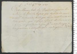 Sinal de Jacinto, criança exposta n.º 35 de 1809