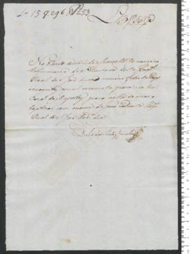Sinal de João Duarte, criança exposta n.º 253 de 1790