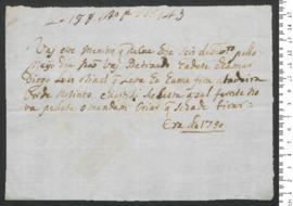 Sinal de Diogo Luís, criança exposta n.º 143 de 1790