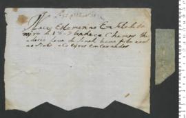 Sinal de Teodoro, criança exposta n.º 36 de 1809