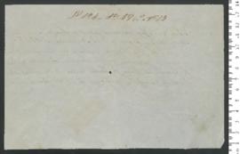 Sinal de Rosalina, criança exposta n.º 13 de 1848