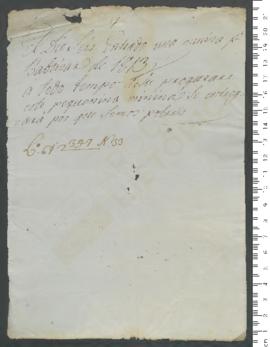 Sinal de [Luísa], criança exposta n.º 33 de 1813