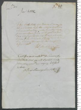 Sinal de João, criança exposta n.º 10 de 1806
