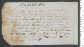 Sinal de José Maria, criança exposta n.º 6 de 1817