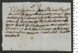 Sinal de Francisco, criança exposta n.º 34 de 1790