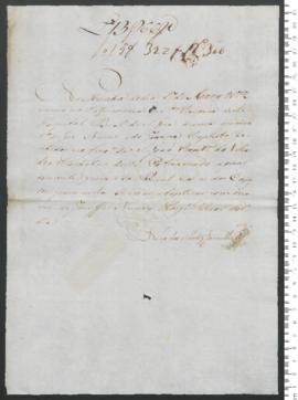 Sinal de Josefa Nunes, criança exposta n.º 306 de 1790