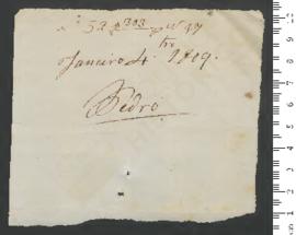 Sinal de Pedro, criança exposta n.º 17 de 1809