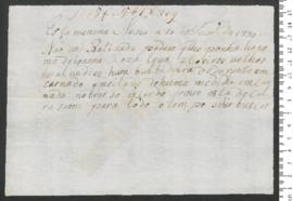 Sinal de Joana Rosa, criança exposta n.º 169 de 1790