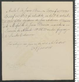 Processo de entrega de Aníbal de Jesus Branco, criança exposta n.º 16 de 1914