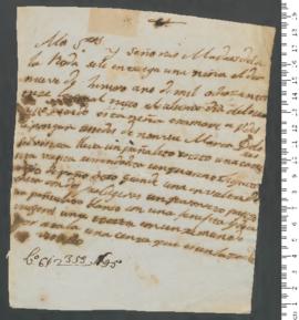 Sinal de Maria Dolores Silvestra, criança exposta n.º 45 de 1813