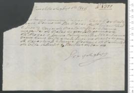 Sinal de António Francisco Leal, criança exposta n.º 1370 de 1806
