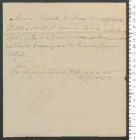 Processo de entrega de Maria Augusta de Sousa, criança exposta n.º 64 de 1915