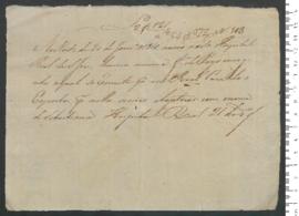 Sinal de Sebastiana, criança exposta n.º 103 de 1810