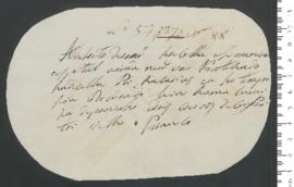 Sinal de Zacarias, criança exposta n.º 88 de 1810