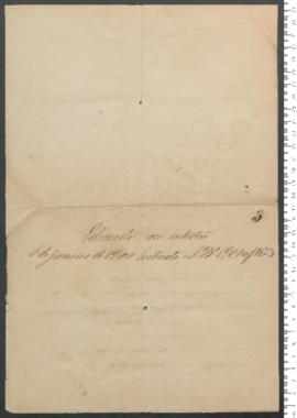 Sinal de Eduardo, criança exposta n.º 3 de 1900