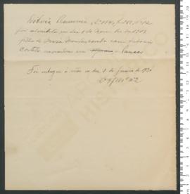 Processo de entrega de Dilária Carpanoa Castelo, criança exposta, matriculada n.º 12 de 1919