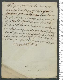 Sinal de [Vicência da Piedade], criança exposta n.º 5 de 1815