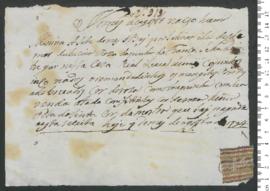 Sinal de Ludovina Rosa da Penha de França, criança exposta n.º 919 de 1794